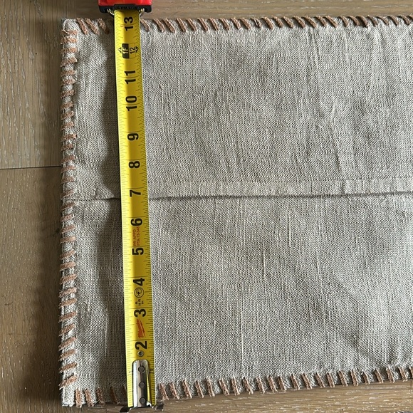 New Arhaus black white hair on hide panel leather pillow cover linen back 12x20 - Picture 11 of 14